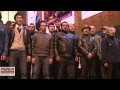 40 actores realizan inusual performance en las afueras del GAM conmemorando a Víctor Jara,