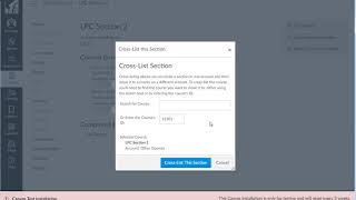 Merging two sections in Canvas