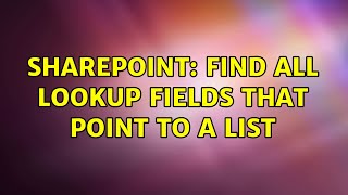 Sharepoint: Find all lookup fields that point to a List