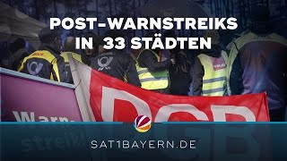 Keine Briefe und Pakete: Post mit Warnstreiks in 33 bayerischen Städten