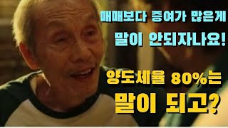 거래량을 추월한 증여. 매물 보릿고개가 시작된다. 다주택자가 증여를 선택할 수 밖에 없는 이유와 부의 대물림.  오징어게임 패러디