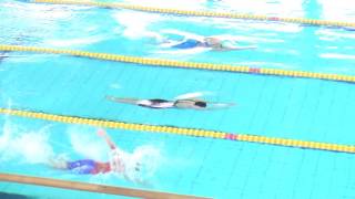 2017年度第3回YAMAGKU OPEN　女子　50m自由形　柳原麻利　林もも香  伊藤理乃　山田麻矢