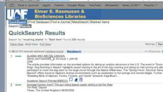 UAF QuickSearch