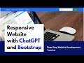 No Coding Only ChatGPT and Bootstrap Tutorial | #chatgpt