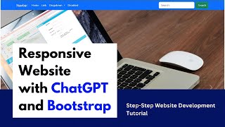 No Coding Only ChatGPT and Bootstrap Tutorial | #chatgpt