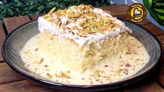 No Oil No Butter Rasmalai Flavoured TresLeches Cake Fusion Recipe#treslechescake#mexicanrasmalaicake