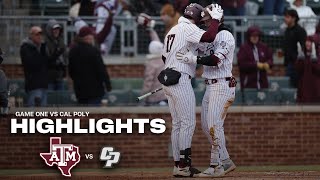 Highlights: Texas A\u0026M 6, Cal Poly 1