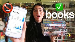 i replaced my SCREEN TIME for READING 📱🔁📚