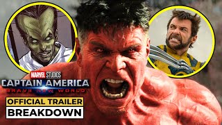 CAPTAIN AMERICA BRAVE NEW WORLD | OFFICIAL TRAILER BREAKDOWN DETAILS & EASTER EGGS