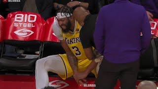 Anthony Davis injured his hand and leaves the game | Lakers vs Thunder