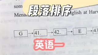 新题型 11年英语一 【段落排序题】 25考研 考研英语新题型 考研英语 考研英语一 @抖音创作小助手 @DOU+上热门