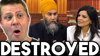 Jagmeet Singh Fumbles over his LIES.. gets EMBARRASSED by Reporter