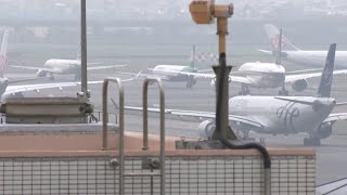 0304桃園國際機場南跑道歲修班機大亂 多架班機起降延誤改時