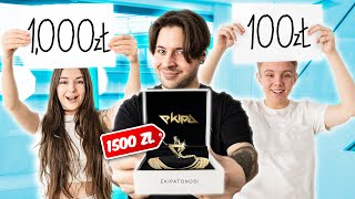 PŁACĘ EKIPIE JEŚLI ZNA CENĘ PRODUKTÓW YOUTUBERÓW! (Ekipa Friza, Kaluch, Nitro, WK i inne)