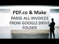 Parse all PDF Invoices from Google Drive Folder to Google Sheets