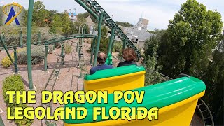 The Dragon Roller Coaster POV at Legoland Florida Resort