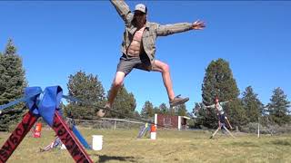 Tandem Slackline Play - Line Snap