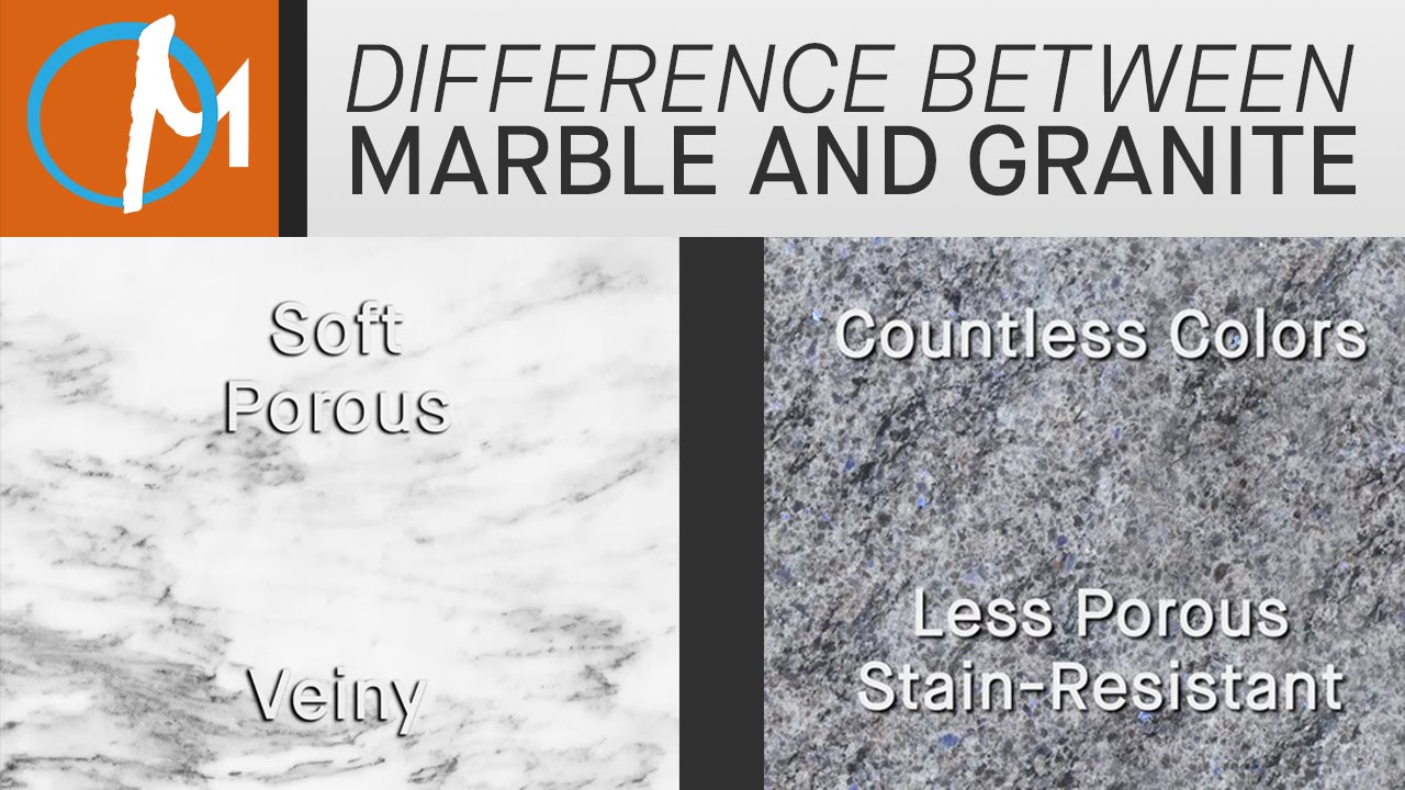 How To Tell Granite From Marble L Marble.com - YouTube