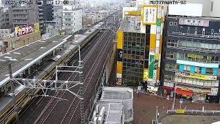 【LIVE】JR本八幡駅北口ライブカメラ　本八幡駅側 LIVECAMERA livestream webcam 電車 鉄道カメラ train station JAPAN