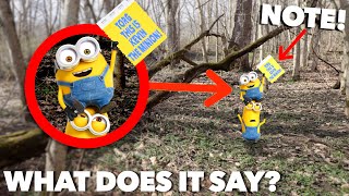 THE MINIONS LEFT ME A NOTE IN REAL LIFE!! *What Does It Say?*