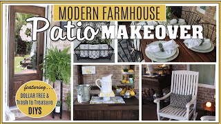 DIY PATIO MAKEOVER ON A BUDGET | MODERN FARMHOUSE PATIO Before and After