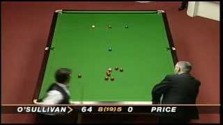 Ronnie O'Sullivan 147 vs  Mick Price - 1997 World Championship