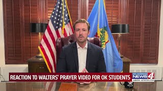 Reaction to Walters' prayer video for OK students