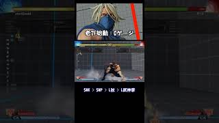 【SFV】是空コンボ集#25（老7F始動0ゲージ） #Shorts