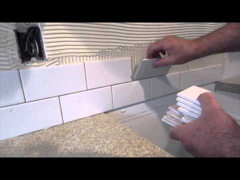 How to install a simple subway tile kitchen backsplash How to install a simple subway tile kitchen backsplash