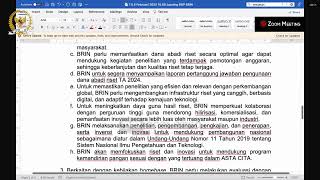 BREAKING NEWS - KOMISI X DPR RI RDP DENGAN KEPALA BRIN