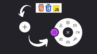 Animated Circular Navigation Menu | Magic Indicator using HTML CSS & JavaScript | CSS UI Navbar