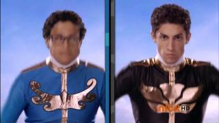 Power Rangers Megaforce - Blue and Black Rangers Morph 1 | Power Rangers Official