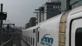 【1080p HD】　N700系　のぞみ114号　新横浜駅　入線から出発 2/25木曜日