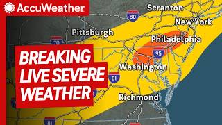 LIVE: Severe Weather / Tornado Coverage With Storm Chasers - Washington DC, Philadelphia May 20