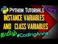 #50 Instance and Class Variables (OOPS) in Python || Python Tutorials in Tamil|| #CodingAnna