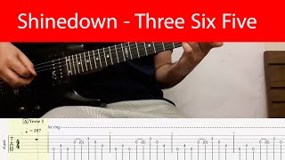 Shinedown - Three Six Five Main Riffs Guitar Lesson With Tabs