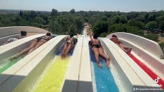 Rainbow slides at Happy Island Waterworld in Muldersdrift