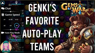 Gems of War - Gold-Farming and FAST Auto-Play Teams (Genki's Top Two)