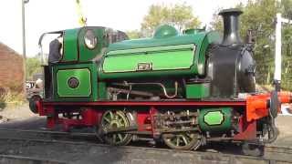 Mining Machines Gala - Tanfield Railway - featuring LH\u0026JC 0-6-2T No. 29 - 13th Sep 2014