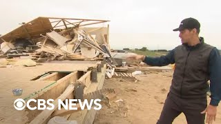 Violent tornadoes rip through central U.S.