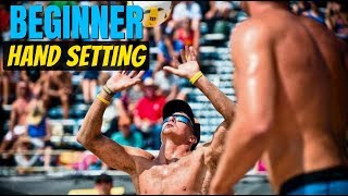 Beach Volleyball Tutorial: How to Hand Set