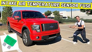 FORD F150 INTAKE AIR TEMPERATURE SENSOR FUSE LOCATION REPLACEMENT F 150 IAT SENSOR FUSE 2009 - 2014