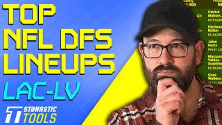 NFL DFS DraftKings & FanDuel TNF Week 15 Chargers-Steelers Picks | Stokastic DFS Lineup Generator