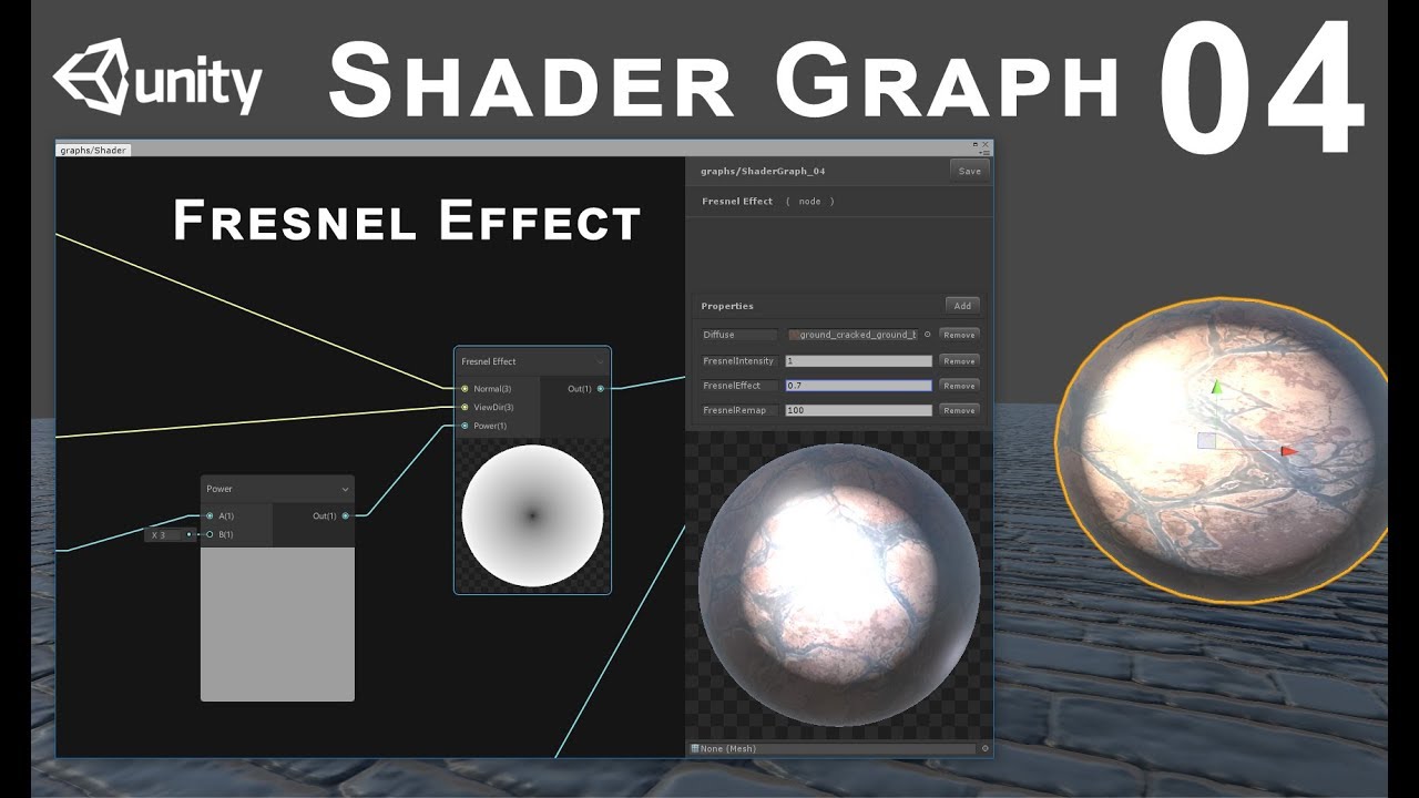 Unity 2018 Shader Graph / Editor - Tutorial 04: Fresnel Effect - YouTube