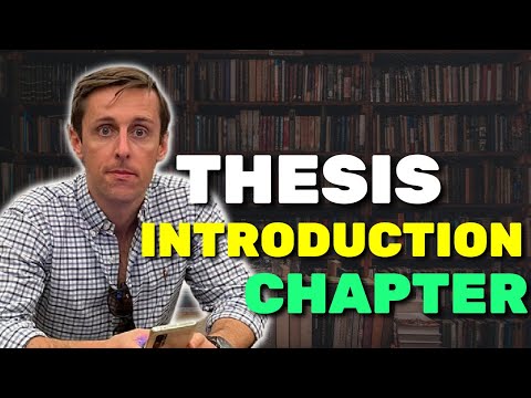 How do you write an introduction for a baby thesis?