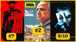 TOP 10 Mejores películas de la historia según IMDb (LA #1 TE SORPRENDERÁ)