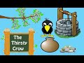 The Thirsty Crow story | Easy English story for kindergarten kids 🤩 #learning #thirstycrow#english