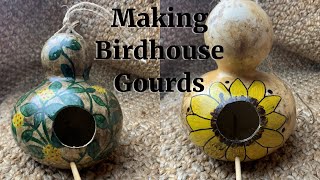 How to Make Birdhouse/Birdfeeder Gourds