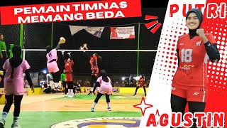 BERKELAS‼️PENAMPILAN PERDANA PUTRI AGUSTIN BERSAMA CLUB NYA || MAHKOTA AGUNG VS IVOSS