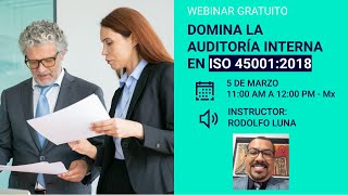 WEBINAR IMS: Domina la Auditoría Interna en ISO 45001:2018